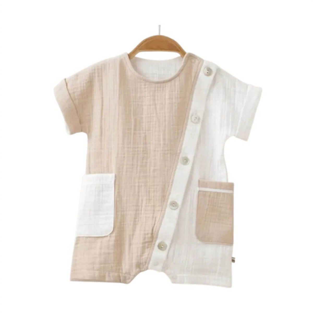 Omnis Pura - Boys Benji Muslin Romper