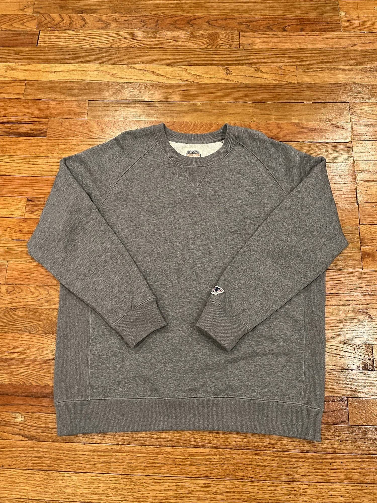 DEVIL-DOG Men's Crewneck Sweatshirt in grey heather - men's sweater