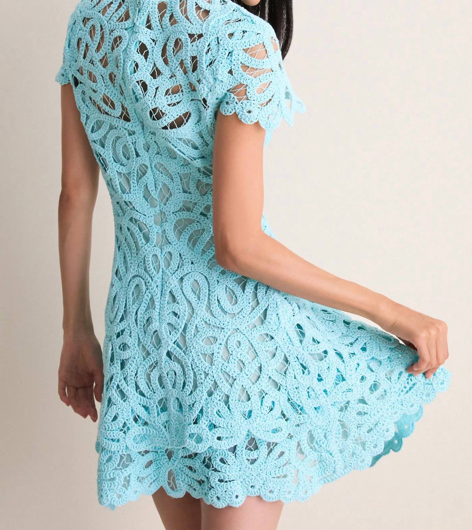 Simkhai - Lina Laced Guipure Mini Dress