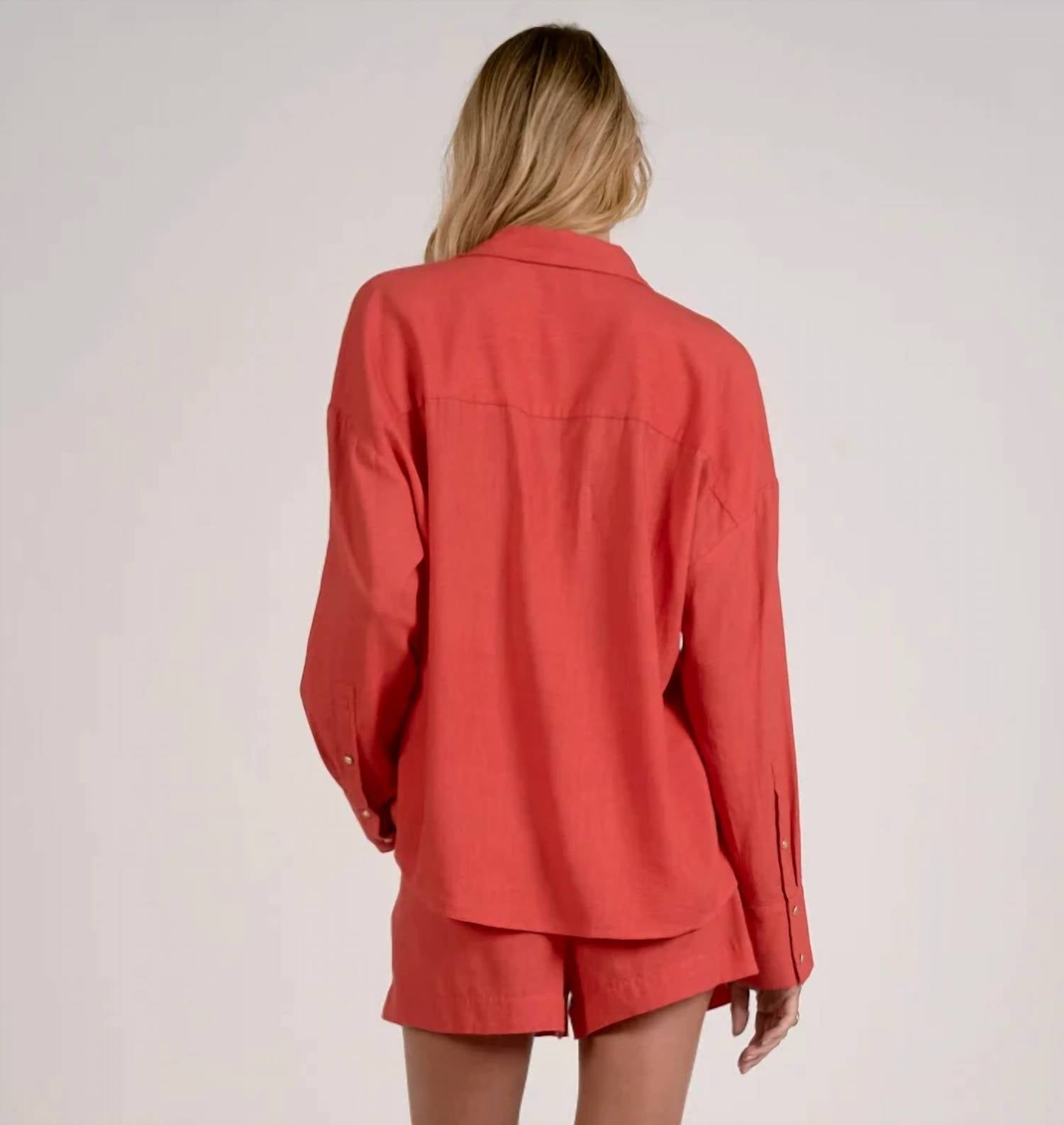 Elan - Allison Button Up Top