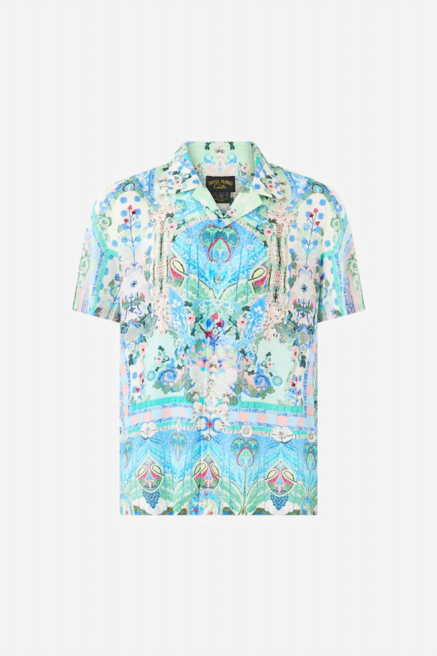Camilla - Short Sleeve Camp Collared Shirt