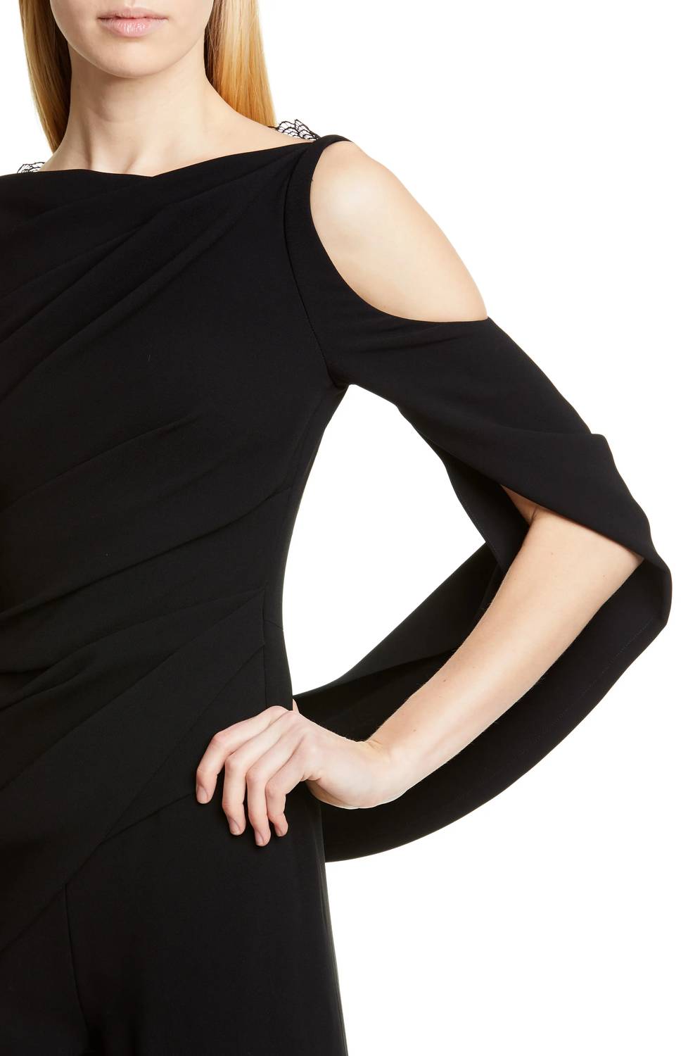 Talbot Runhof - Pigalle Crepe Lace Jumpsuit