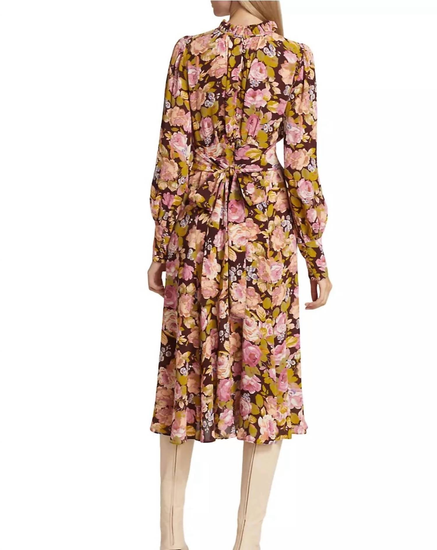 Bytimo - Women's Floral Midi Dress