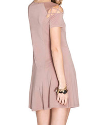 She + Sky - Criss Cross Modal Cupro Swing Dress