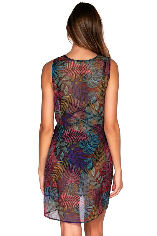 Sunsets Inc. - Panama Palms Weekend Wrap Dress