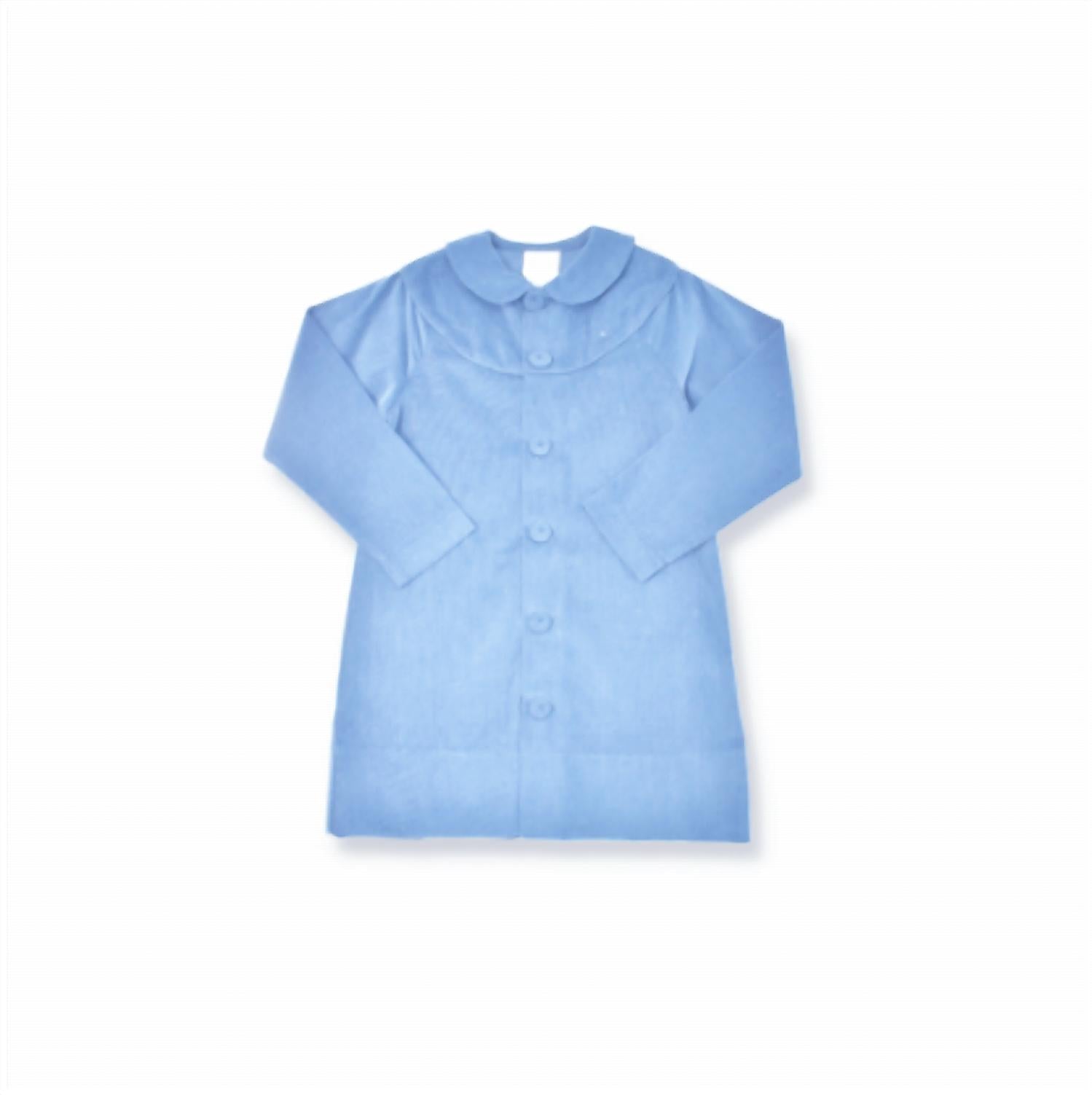 Lullaby Set Girls Long Sleeve Velvet Coat in blue - item