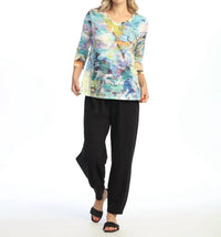 Jess & Jane - Kelly Burnout Sublimation Top