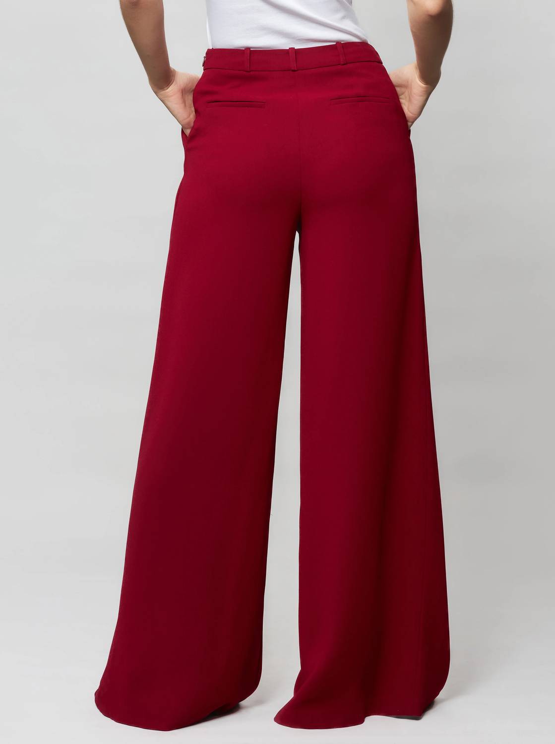 Solgo Atelier - Dina Wide Leg Crepe Pants