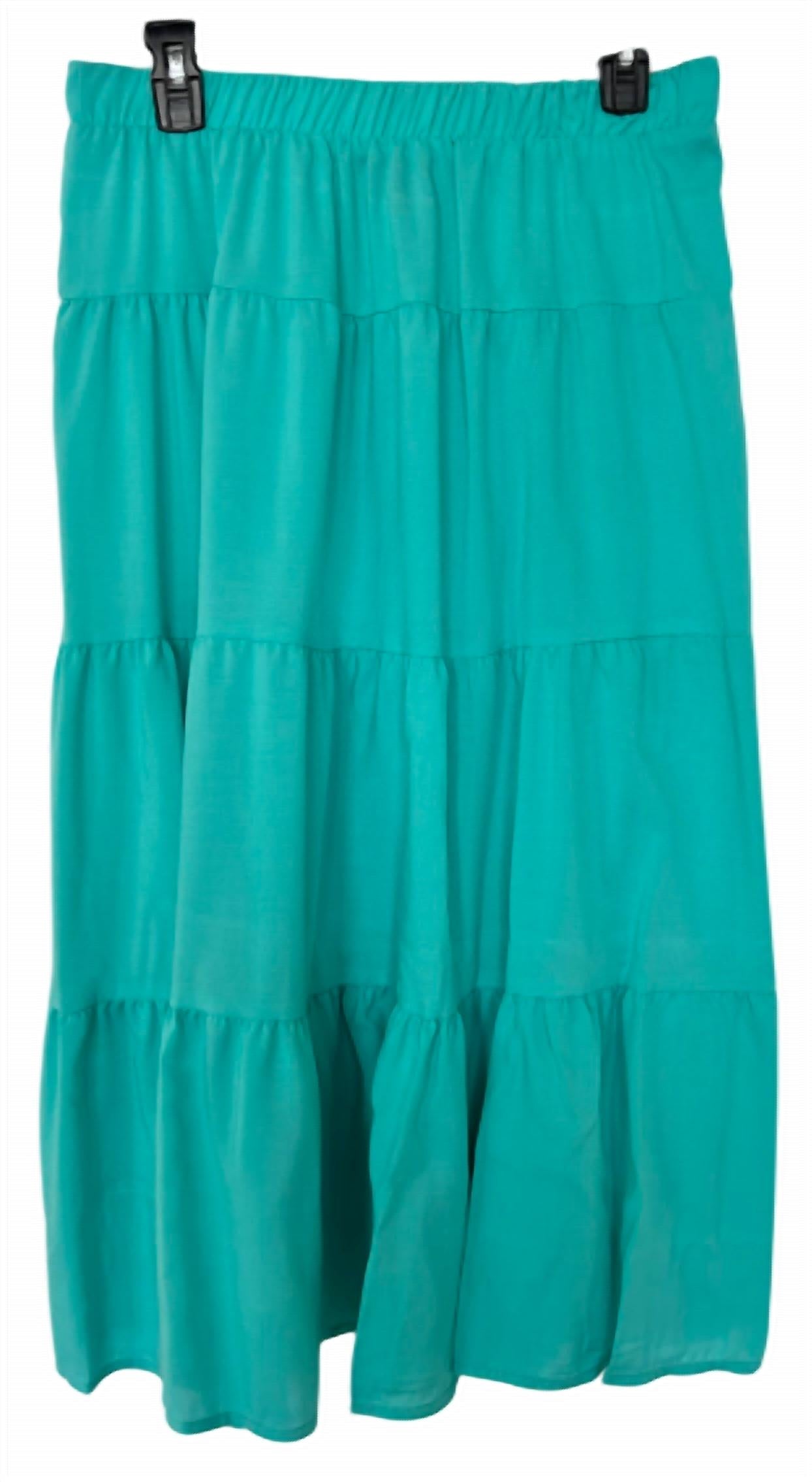 Aqua - Tiered Midi Skirt