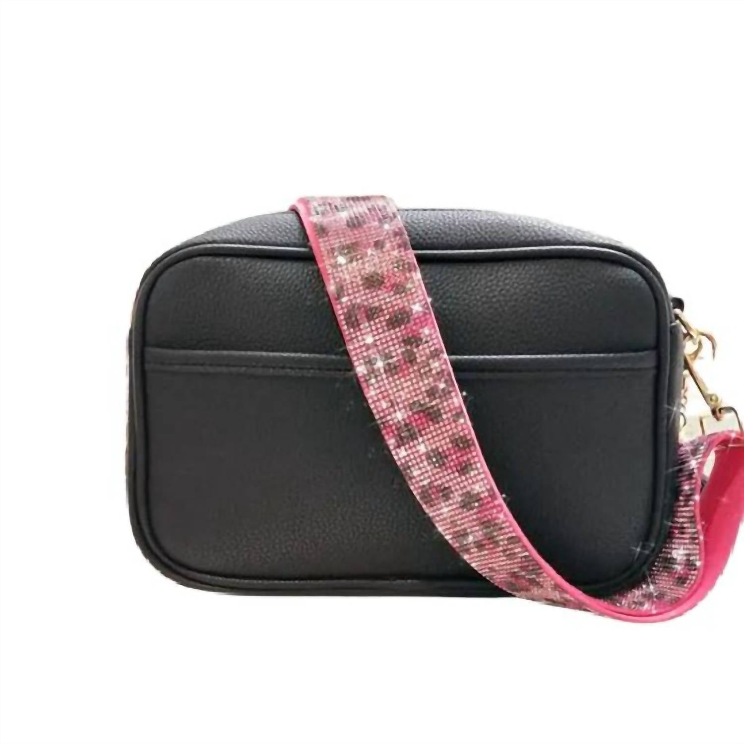 Mimi Wholesale - Leopard Rhinestone Crossbody Strap