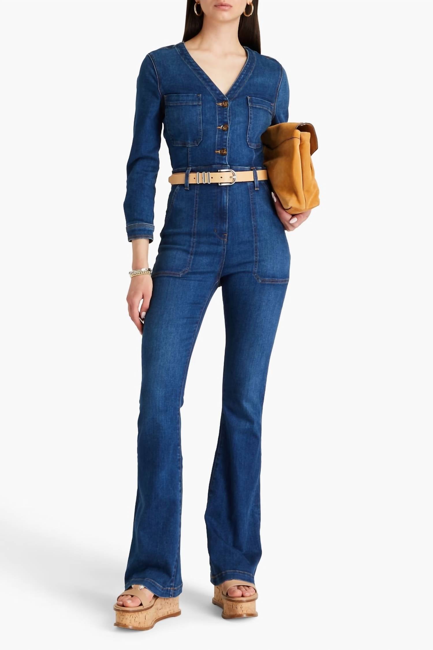 Veronica Beard - Savanna Flared Jumpsuit