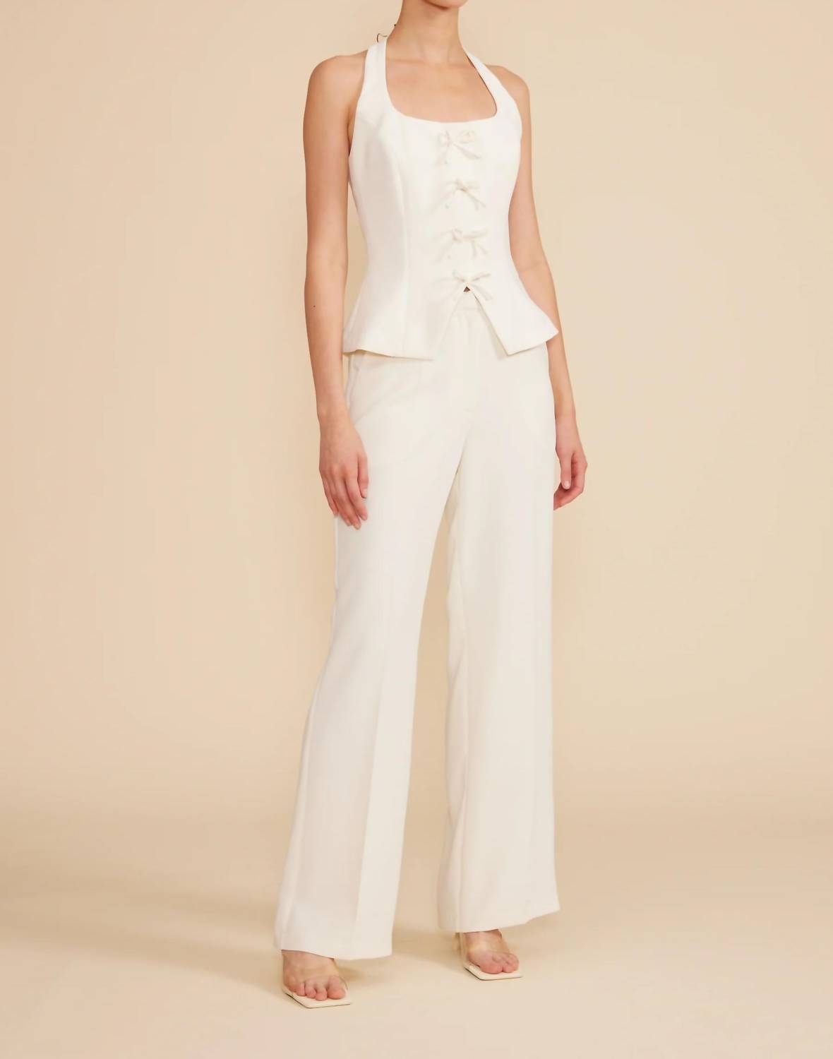Lucy Paris - Bow Halter Vest Top