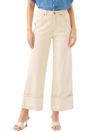 Fifteen Twenty - Dana Cuffed Wide-Leg Jeans