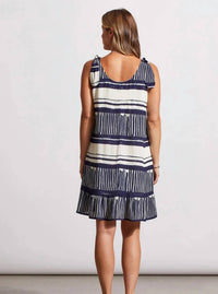 TRIBAL tank dress in jet blue - women's dress - detail view