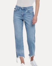 Vervet By Flying Monkey - Poppy Fray Hem Straight Jeans