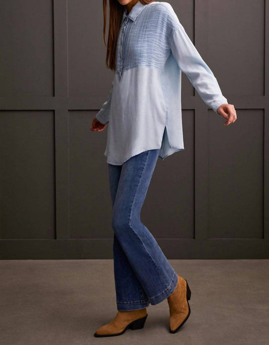 Tribal - Pop Over Denim Tunic With Tucking Detail