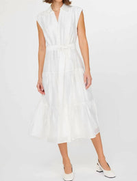 Nyland - Johari Button Down Tiered Midi Dress