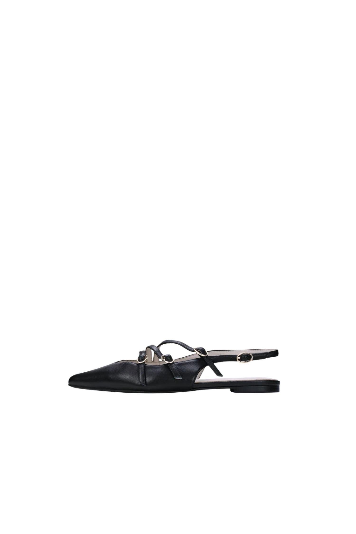 Yosi Samra - Women's Ava Slingback Leather Flat