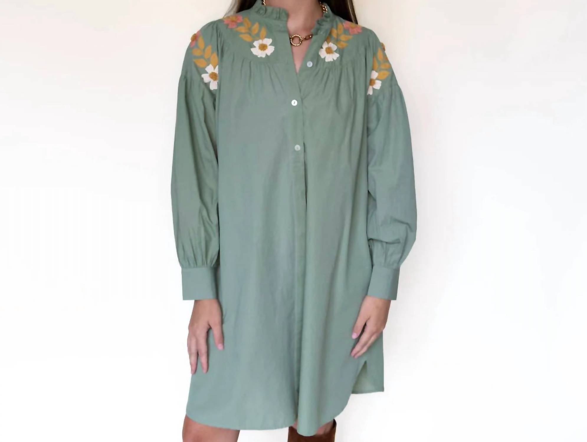 Exvoto - Kat Long Sleeve Mini Dress