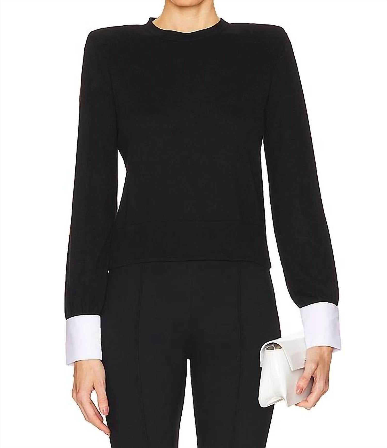 L'Agence - April Poplin Collar Pullover