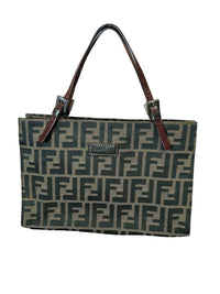 Fendi - Women's Zucca Leather Shoulder Bag