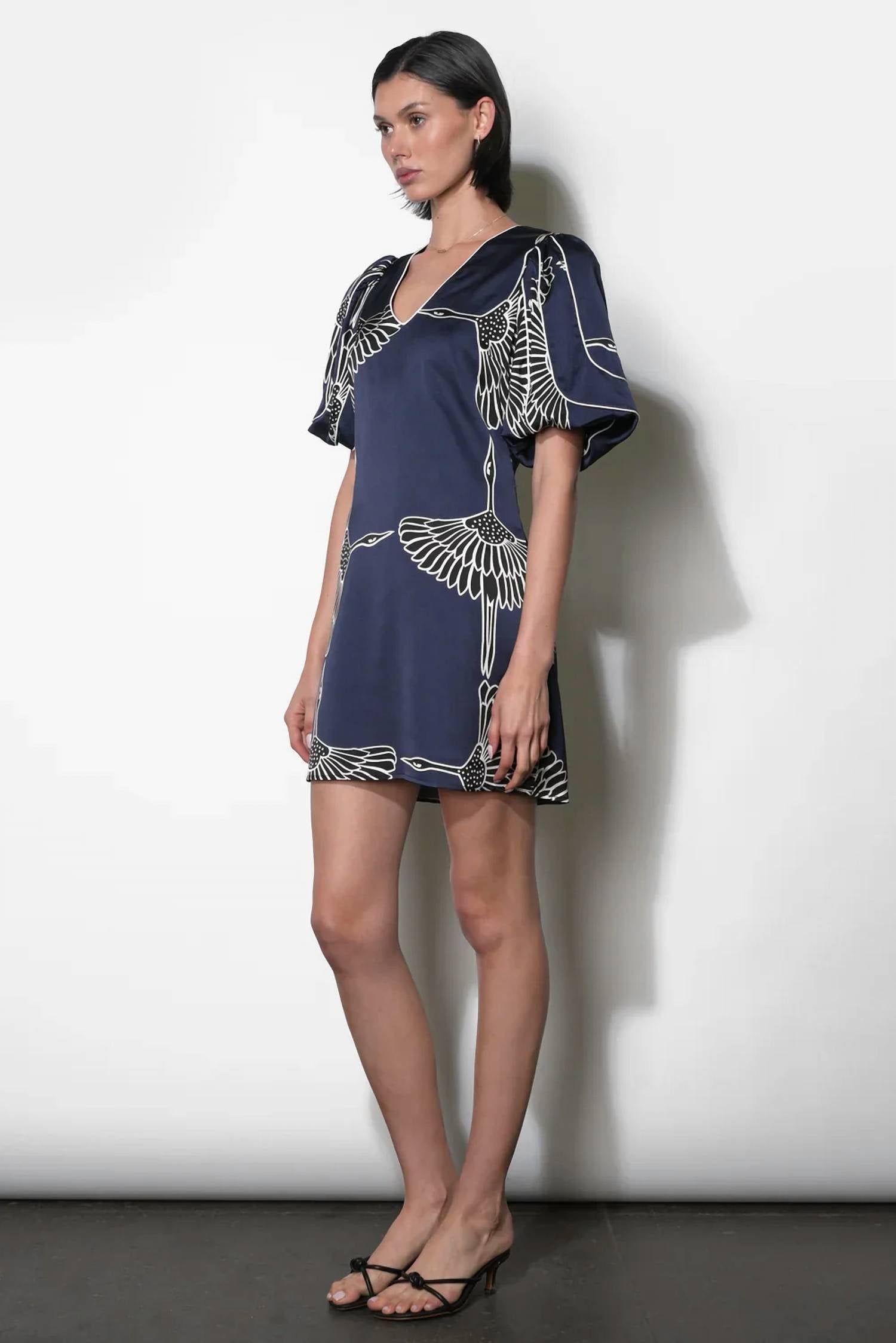 Adelyn Rae - Sylvie Bubble Sleeve Mini Dress