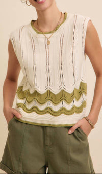 In February - Galatians 2:20 Cable Knit Sweater Top