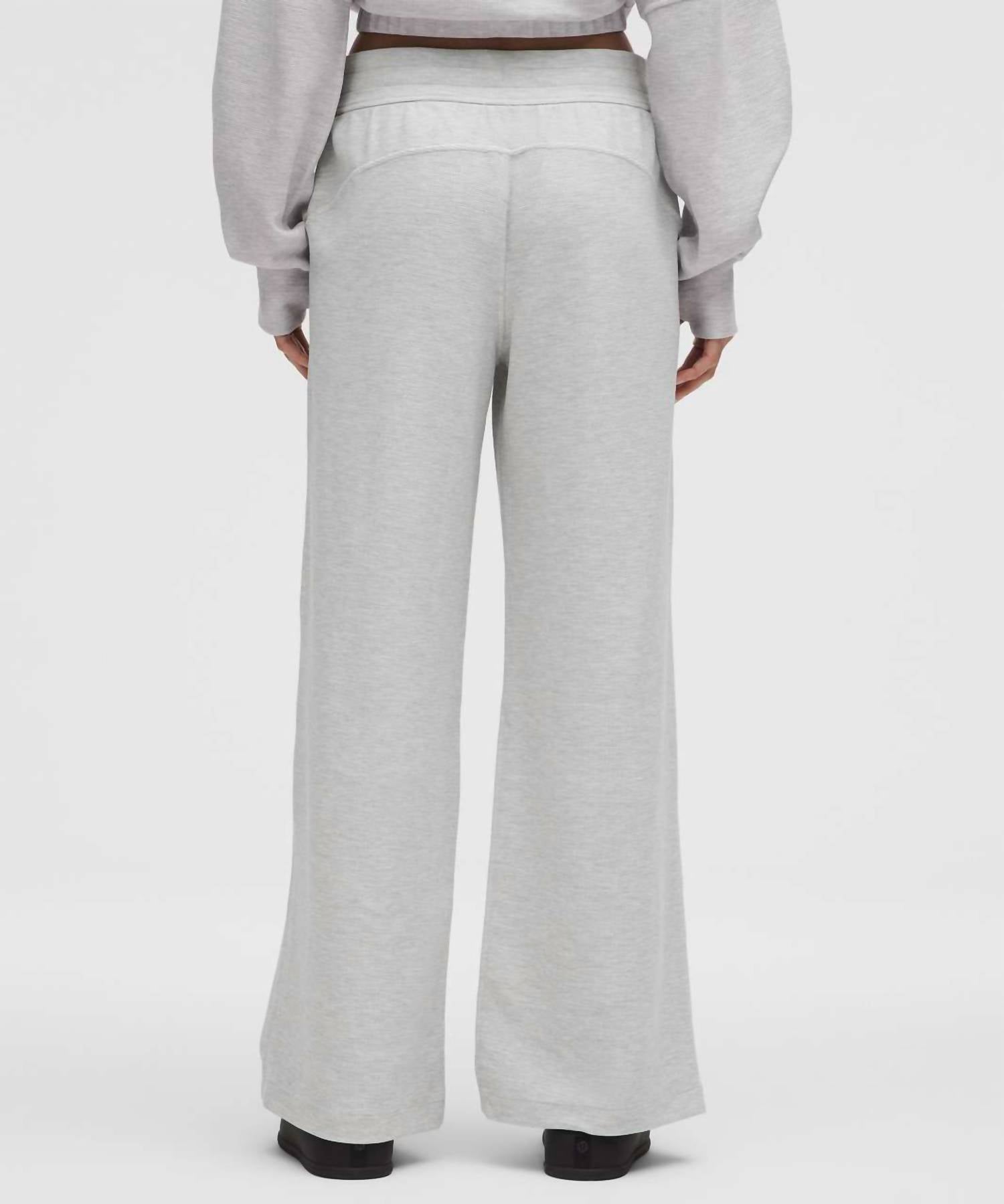 Lululemon - Scuba Mid Rise Waffle Wide Leg Pants
