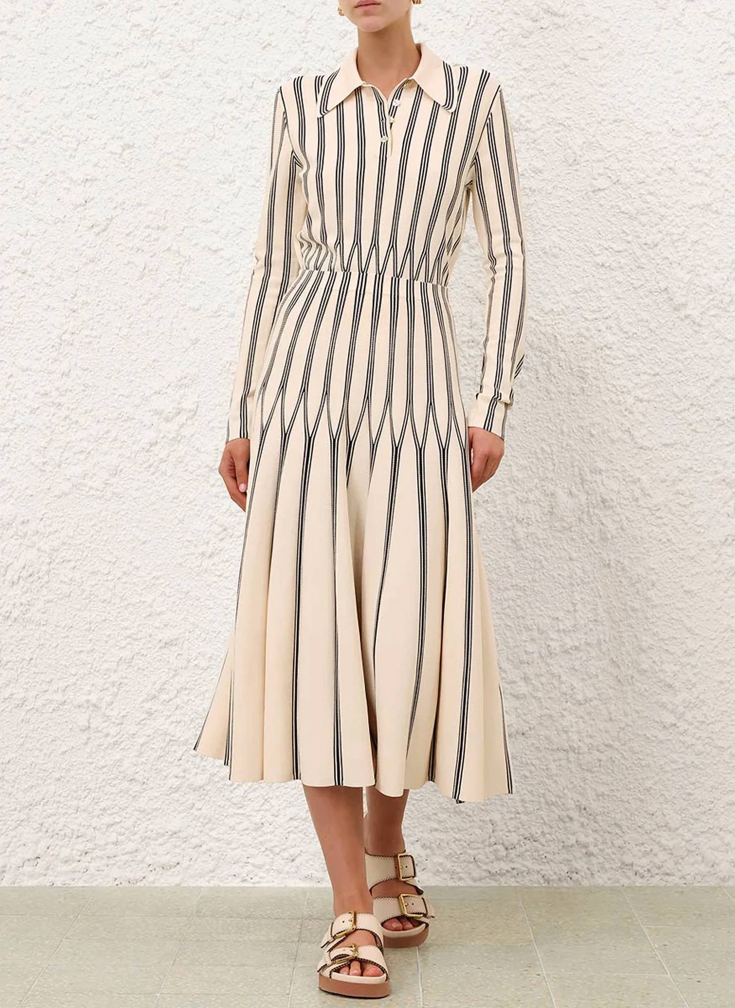 Zimmermann - Rebellion Striped Polo Top