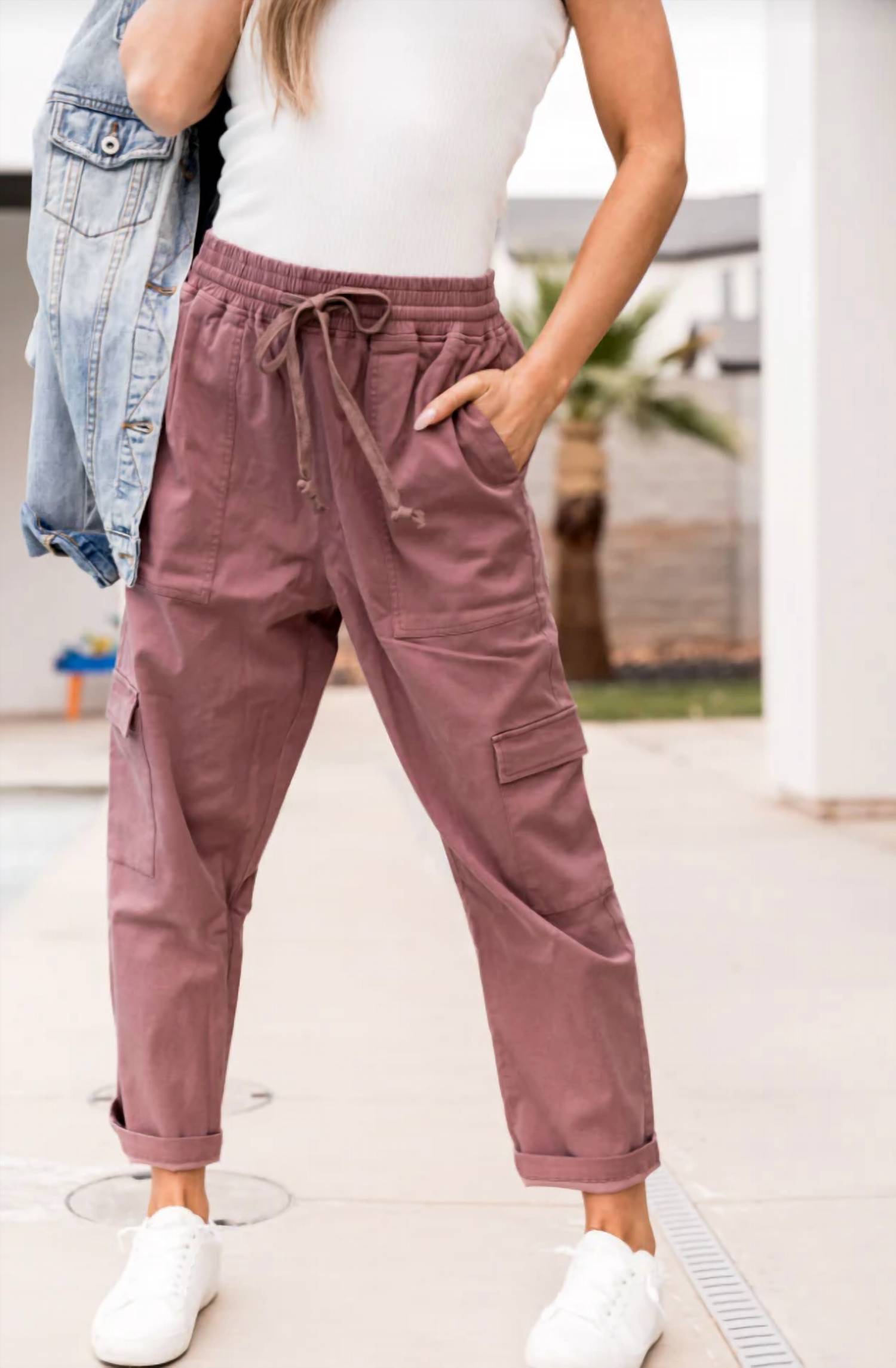 Ampersand Ave - Cargo Crop Pants