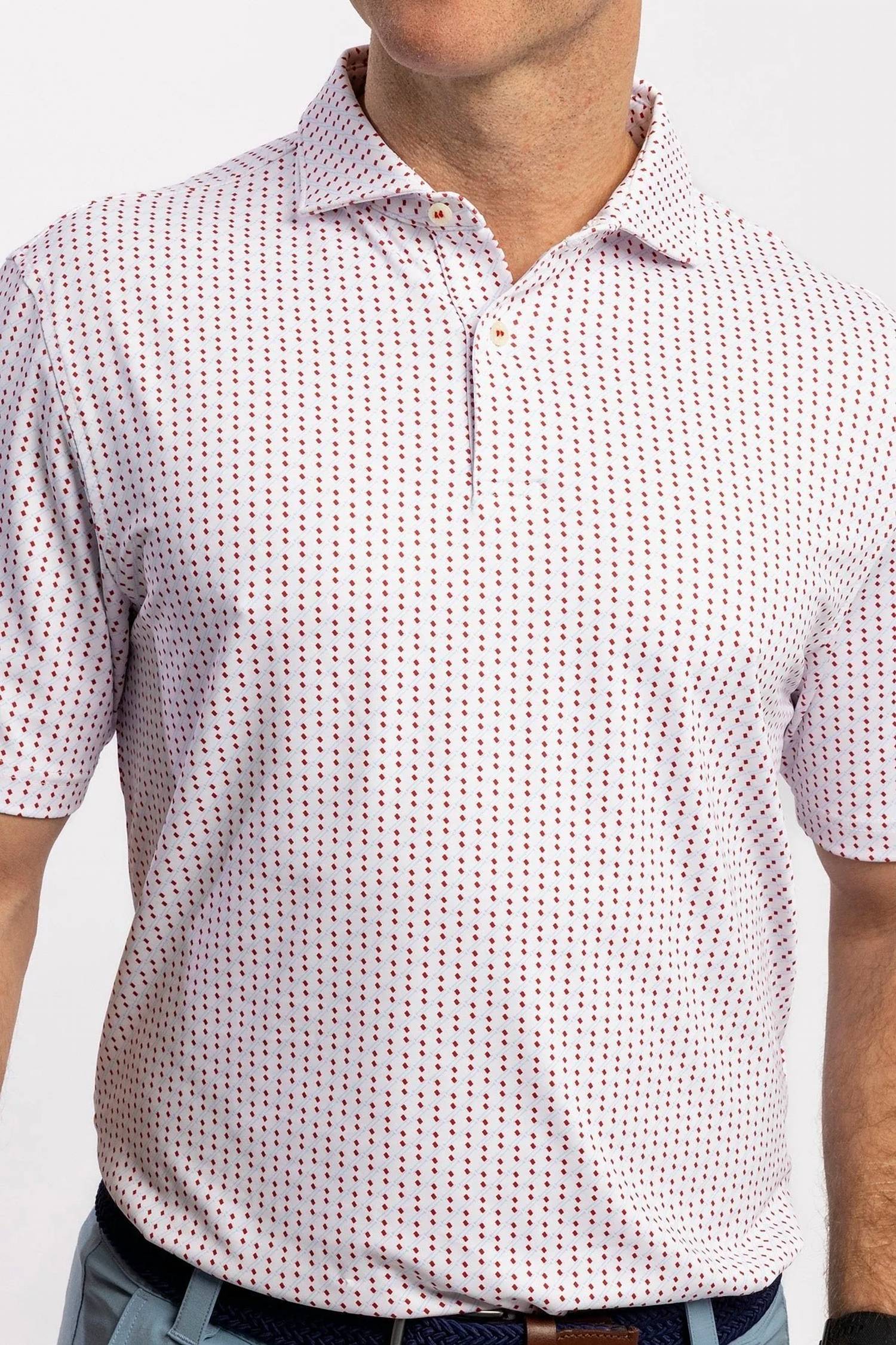 Turtleson - Men's Washington Two Button Performance Polo Shirt