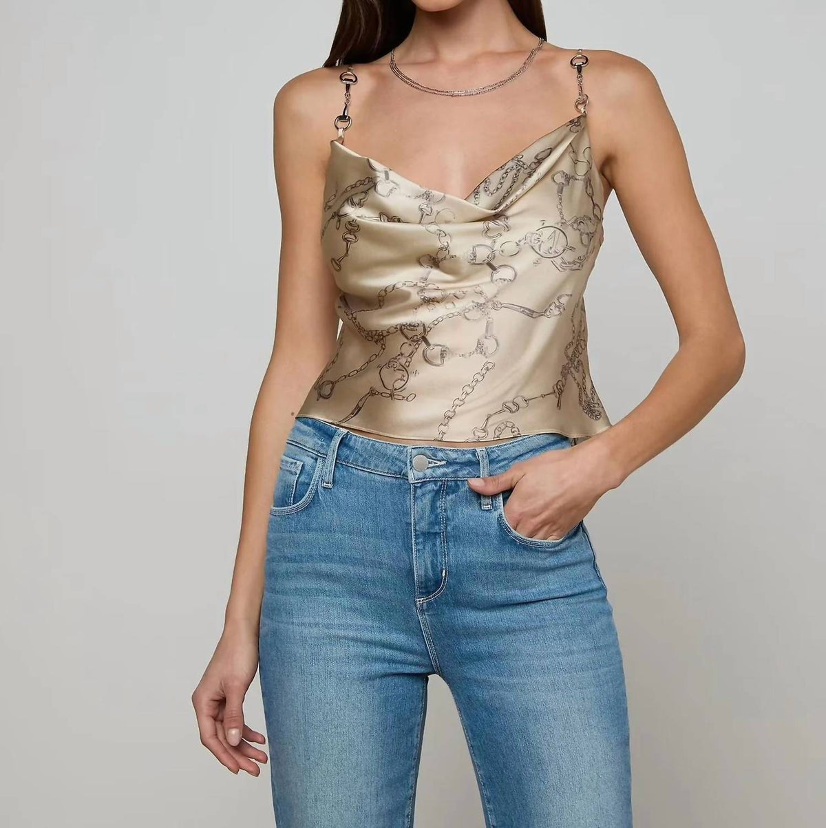L'Agence - Calista Silk Camisole
