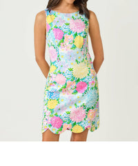 Lilly Pulitzer Scallop Shift Dress in multi lilly garden - women's dress
