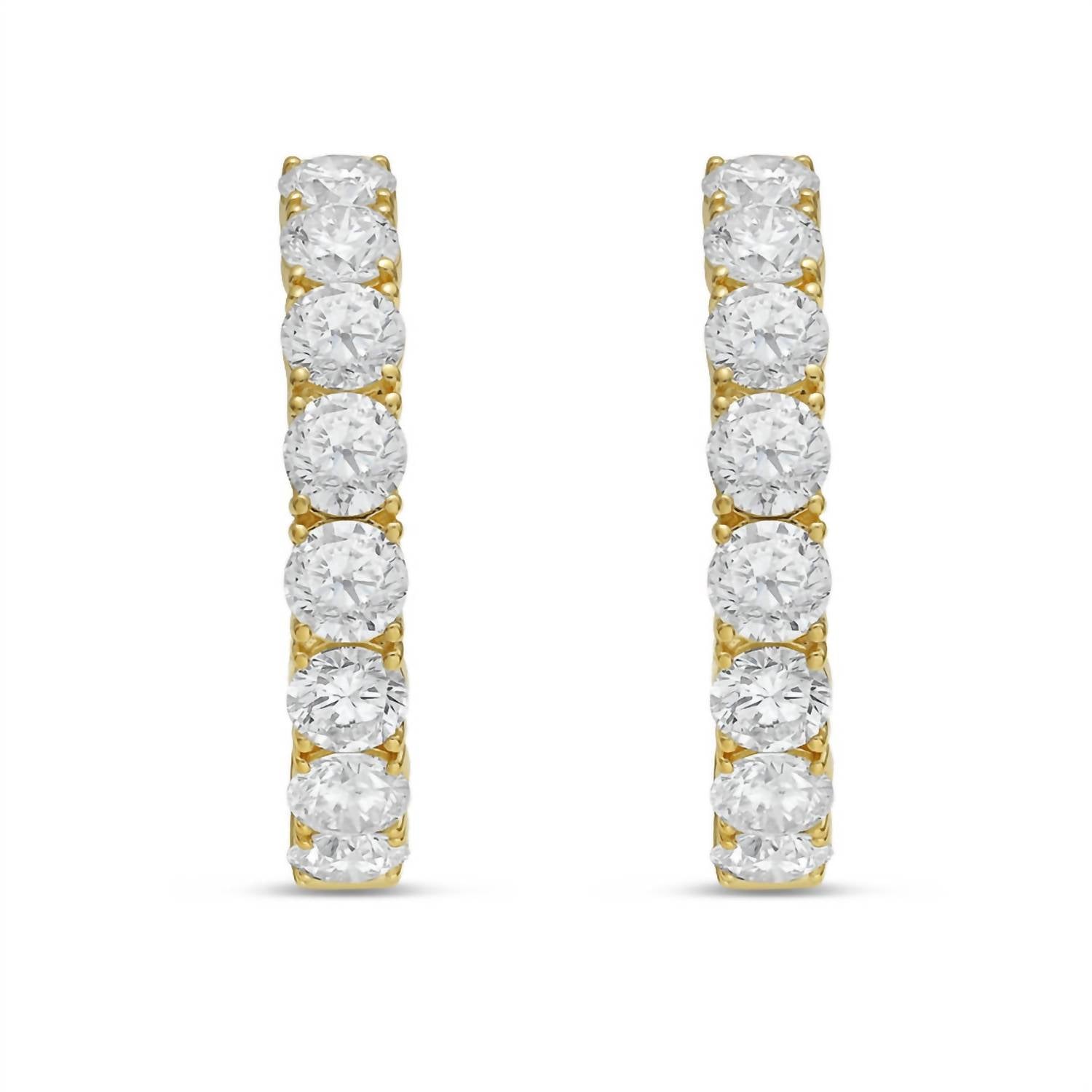 Diana M Jewels - Women's Round Lab-grown Diamond Stud Earrings (10.45 Tcw) - Signature