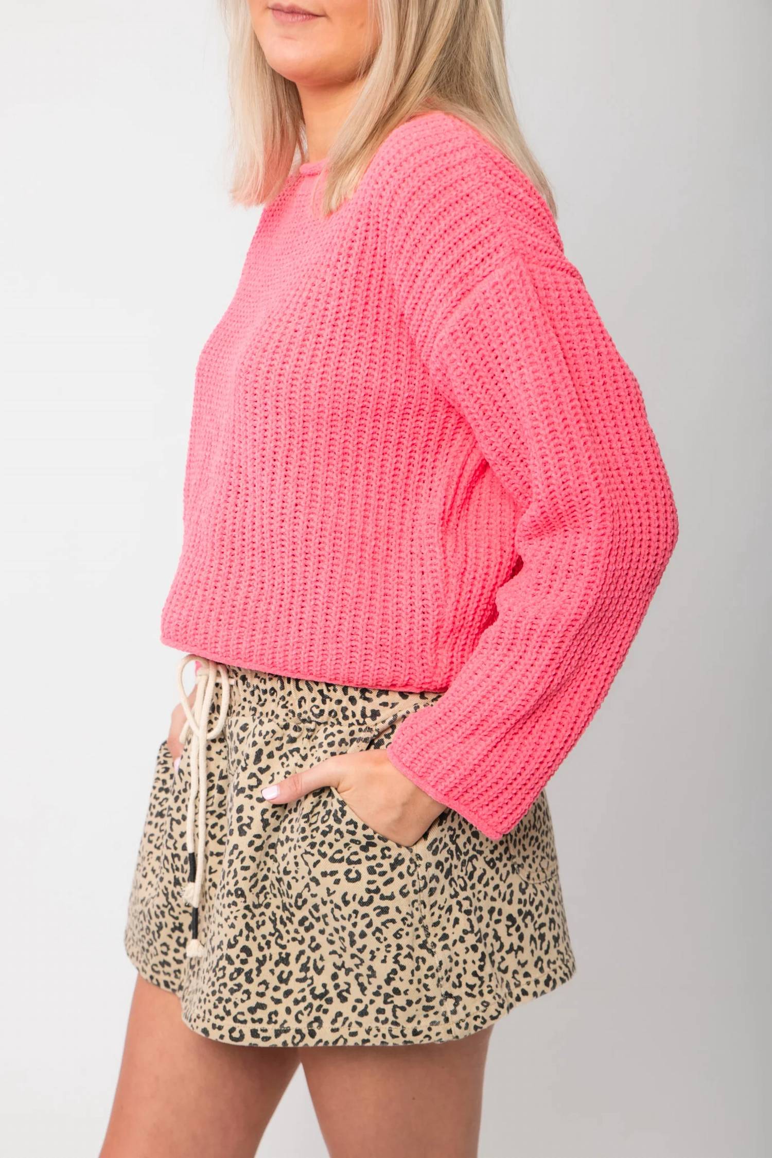Hyfve - Long Sleeve Chenille Sweater
