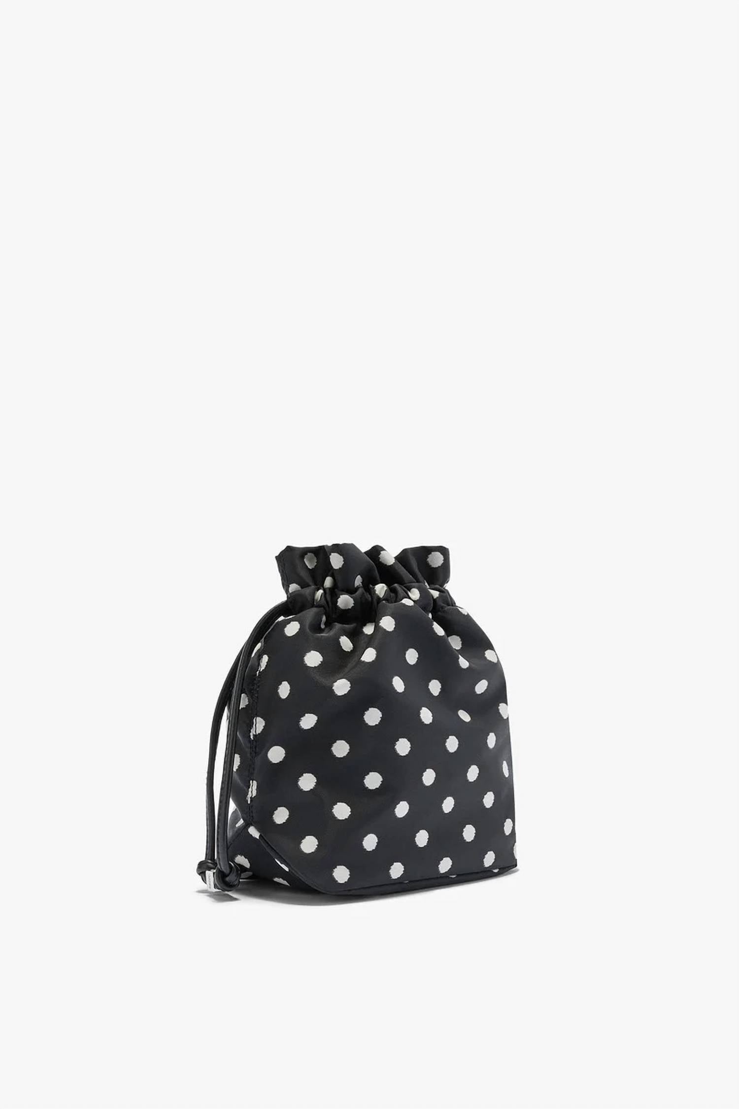 Ganni - Women's Printed Bou Bucket Pouch With Dots