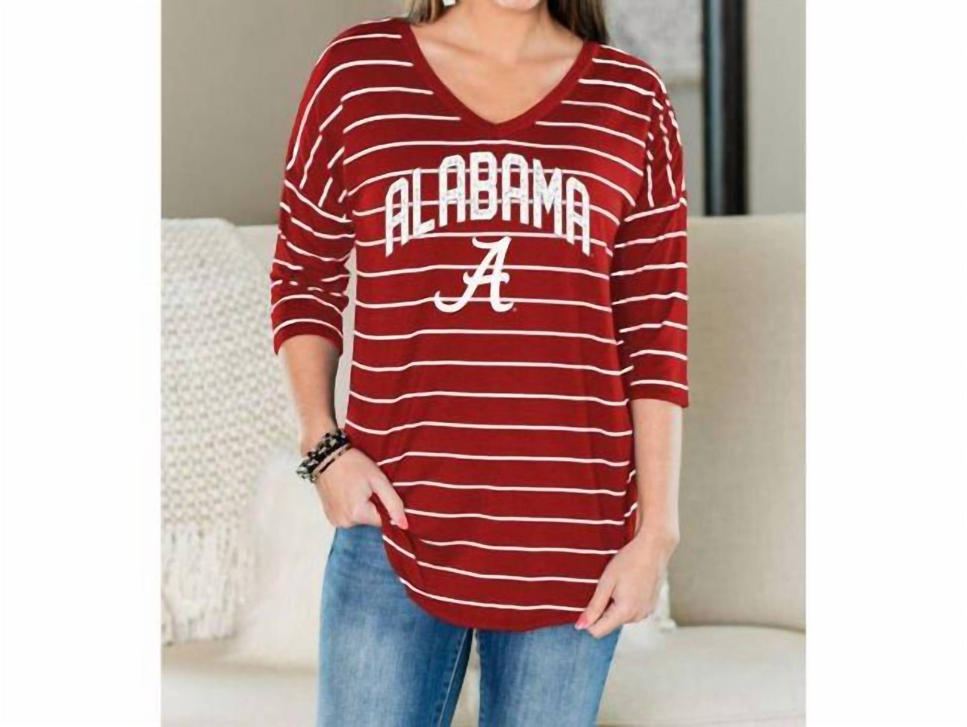 Gameday Couture - University of Alabama Fall in Line Tunic