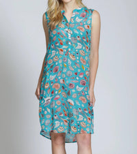 Apny - Sleeveless Seashell Mini Dress