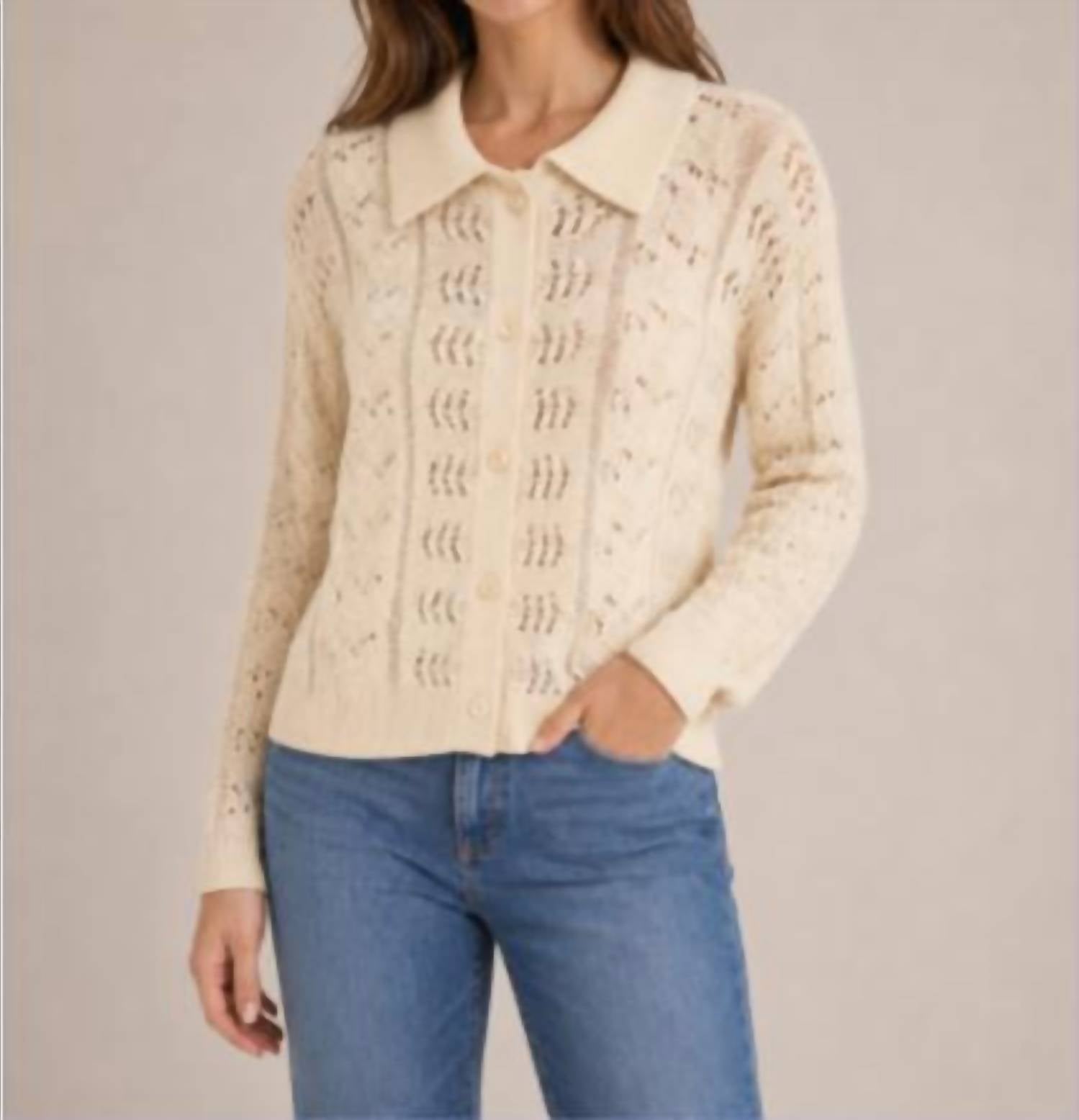 Central Park West - Novelty Stitch Collared Button Up