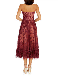 Dress The Population - Kailyn Strapless Midi Dress