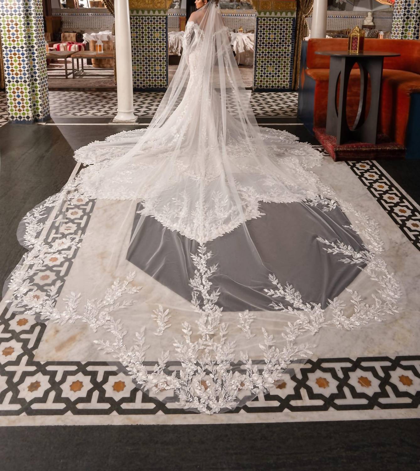 Kitty Chen Couture - Ada Train Wedding Dress