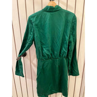Stillwater Women's A-Line Long Sleeves Dress in green - women's dress - detail view