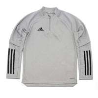 adidas Boy's Condivo 20 Long Sleeve Training Top in gray - kids' long sleeve top