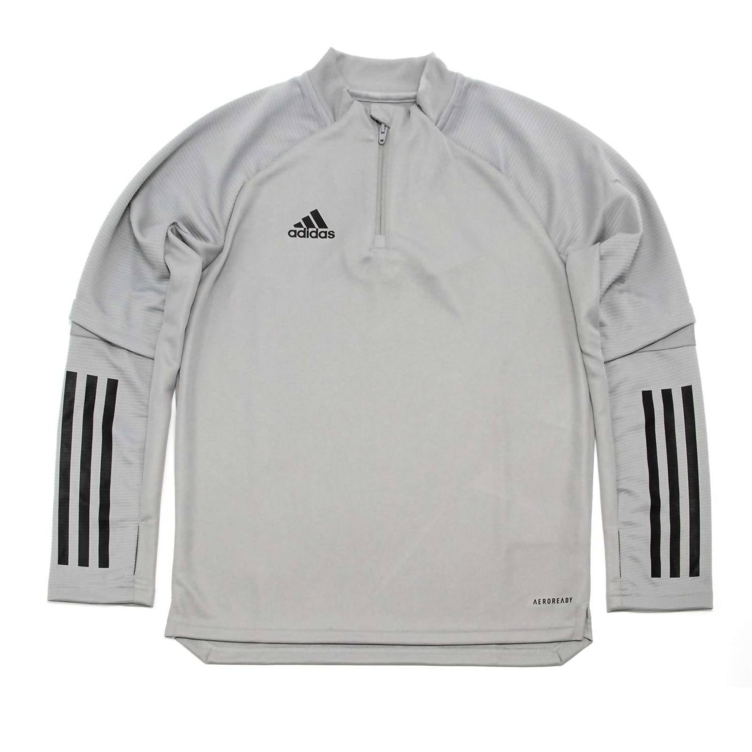 adidas Boy's Condivo 20 Long Sleeve Training Top in gray - kids' long sleeve top