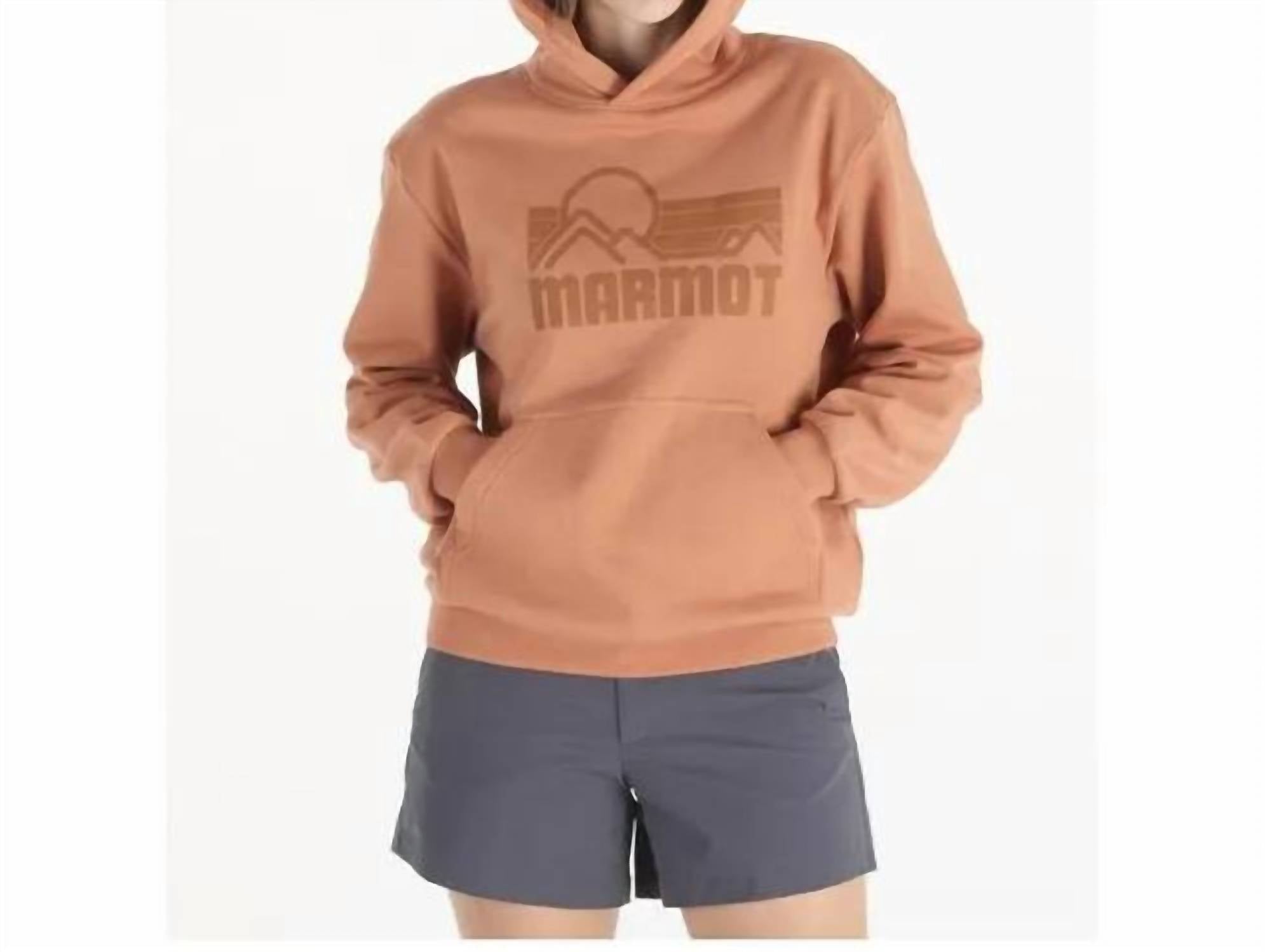 MARMOT Women's Coastal Hoody in sunburn - women's top