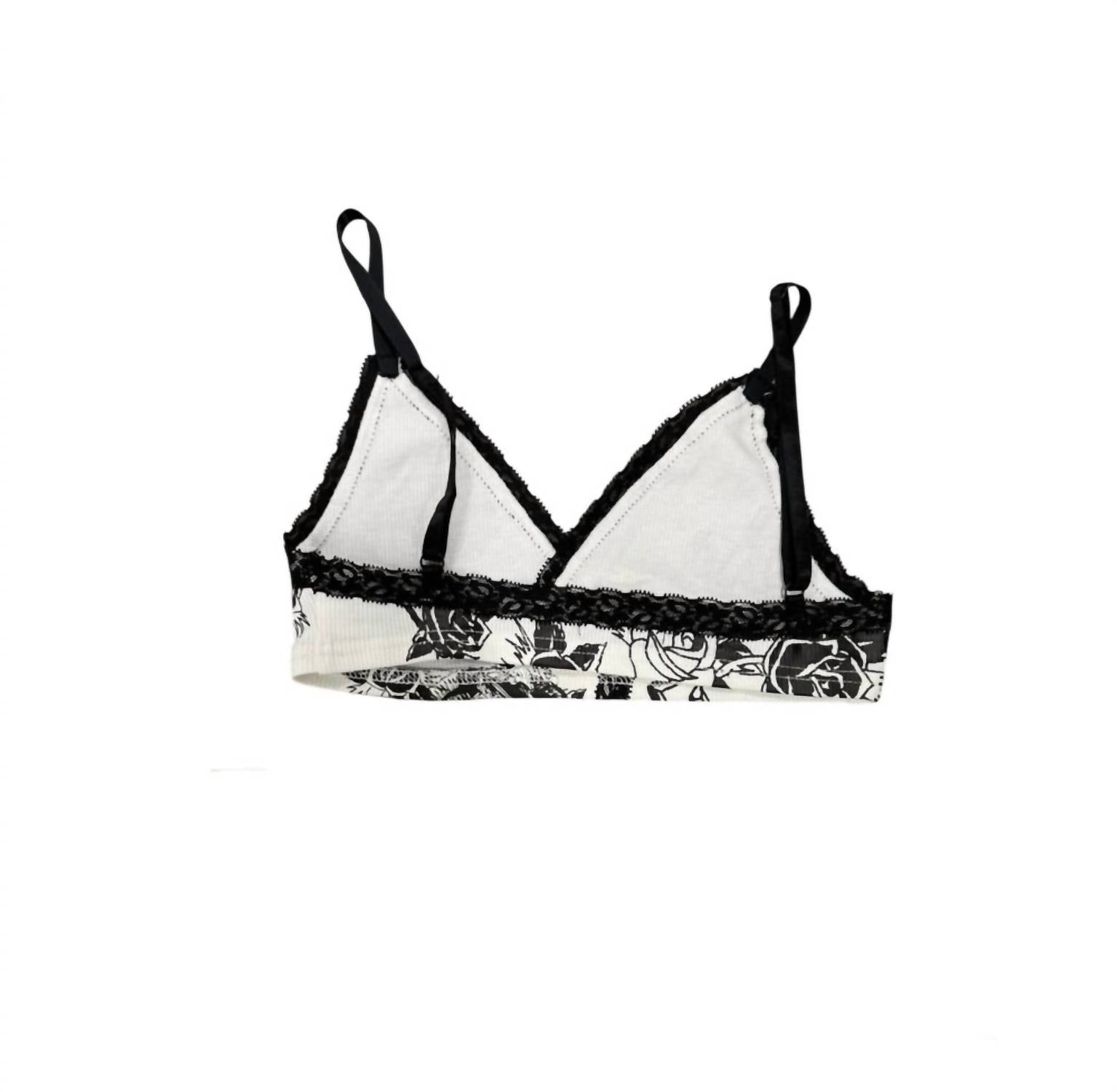 Ed Hardy Women's Mary Bralette Top in white - women's intimate - detail view
