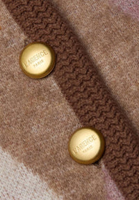 L'Agence Siobhan Long Sleeves Cardigan in natural mauve - women's cardigan - view 4