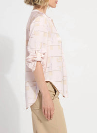 Lysse - Ashanti Roll Tab Printed Shirt