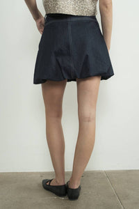 Aaron & Amber - Denim Bubble Mini Skirt