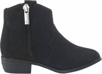 Nina Girls Sariah Ankle Boots in black suede 1 - kids' boots